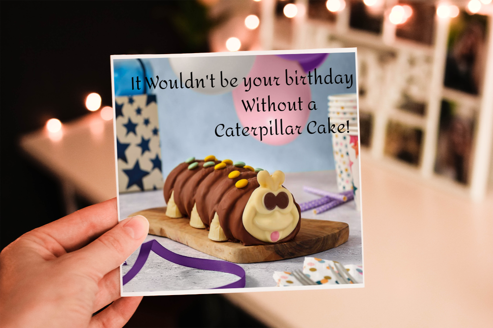 Caterpillar Birthday Card, Card for Friend, Greeting Card